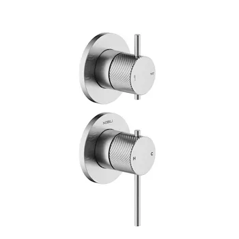 Parte Esterna Doccia Monocomando a Parete Inox spazzolato serie Respiro codice prod: WE81102/1RSIX product photo Default L2