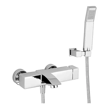 Level miscelatore vasca/doccia con deviatore satinato codice prod: LEC023ST product photo Default L2