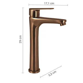 Como miscelatore lavabo alto oro rosa codice prod: 0000MXCO0282000 product photo Foto1 L2