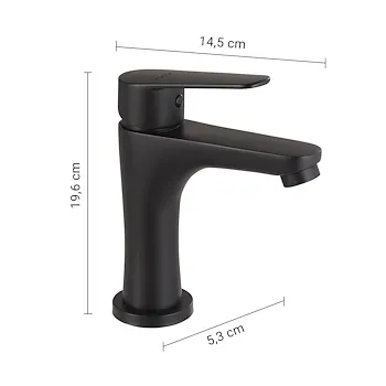 Como miscelatore lavabo basso nero opaco codice prod: 0000MXCO0114000 product photo Foto1 L2