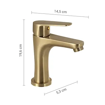 Como miscelatore lavabo basso oro opaco codice prod: 0000MXCO0188000 product photo Foto1 L2