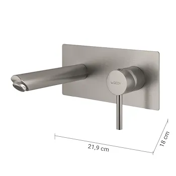 Garda miscelatore lavabo a parete grigio codice prod: 0000MXGA0738000 product photo Foto3 L2