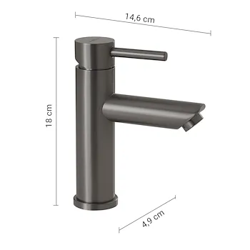 Garda miscelatore lavabo basso grigio lucido codice prod: 0000MXGA0181000 product photo Foto1 L2