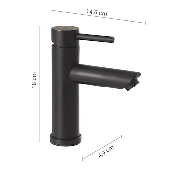 Garda miscelatore lavabo basso nero opaco codice prod: 0000MXGA0114000 product photo Foto1 L2