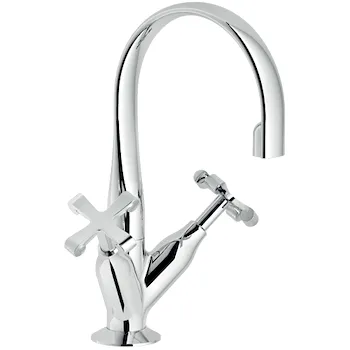 Carlos Primero rubinetto lavabo 2 maniglie con bocca girevole codice prod: CP218/1CR product photo Default L2