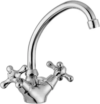 Iris-viola rubinetto lavabo 2 maniglie con piletta codice prod: IRV077CR product photo Default L2
