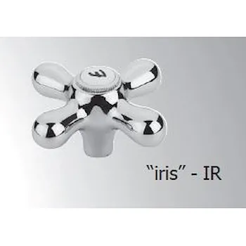 Iris-viola rubinetto lavabo 2 maniglie con piletta codice prod: IRV077CR product photo Foto2 L2