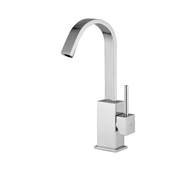 Level rubinetto lavabo monoleva a bocca alta e girevole satinato codice prod: LEA878ST product photo Default L2