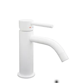 Light rubinetto lavabo monoleva con piletta bianco opaco codice prod: LIG071KBO product photo Default L2