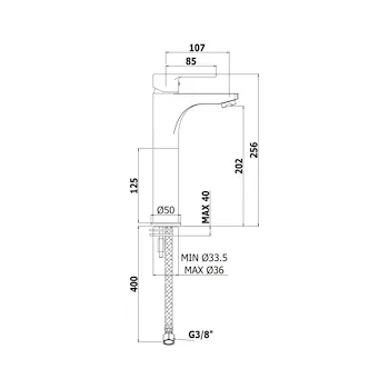 RED miscelatore lavabo cromato codice prod: RED071CR120 product photo Foto1 L2
