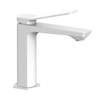 Tilt rubinetto miscelatore lavabo bianco opaco senza scarico codice prod: TI071BO product photo Default L2