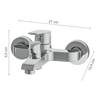 Como miscelatore a parete vasca cromato codice prod: 0000MXCO0813000 product photo Foto1 L2