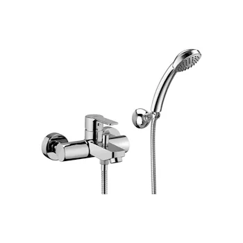 RED miscelatore vasca a parete cromato duplex fisso codice prod: RED026CR product photo Default L2