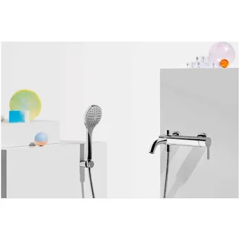 Gill miscelatore monocomando esterno vasca-doccia con deviatore aeratore doccetta cromato codice prod: ZGL139 product photo Foto2 L2