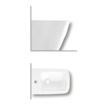 Bianca bidet a terra bianco lucido monoforo codice prod: Y1V901 product photo Default L2