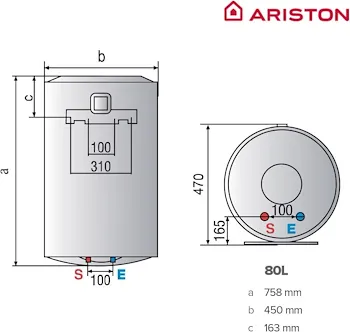 Scaldabagno elettrico murale Ariston Lydos wi-fi integrato 80 litri codice prod: 3201585 product photo Foto2 L2