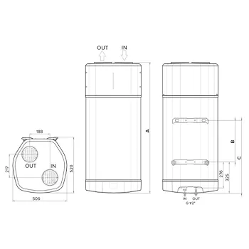 Nuos Plus S2 WH scaldacqua a pompa di calore 80 litri wifi codice prod: 3629145 product photo Foto1 L2