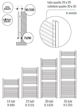 Chiglia radiatore 1703x600 int 570 937w bianco codice prod: DSV15407 product photo Foto1 L2