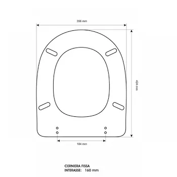 Ceramica Dolomite Alpina sedile wc bianco codice prod: DLM01P product photo Foto1 L2