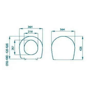 Colibri2 sedile wc termoindurente bianco codice prod: PGN11TL product photo Foto1 L2