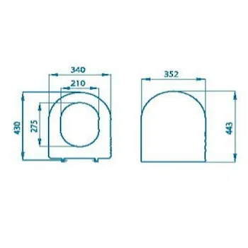 Esedra sedile wc termoindurente bianco codice prod: IDS20TL product photo Foto1 L2
