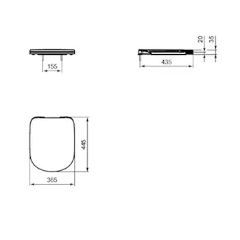 Ideal standard gemma 2 sedile bianco europa codice prod: DLM18P product photo Foto1 L2
