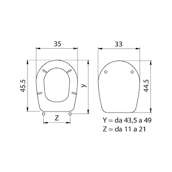 Ideal Standard Liuto sedile wc poliestere colato bianco codice prod: IDS26P product photo Foto1 L2