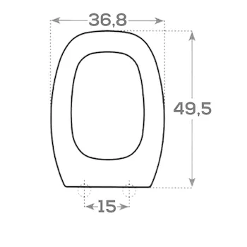 Italica sedile wc bianco codice prod: D124 BCO product photo Foto1 L2