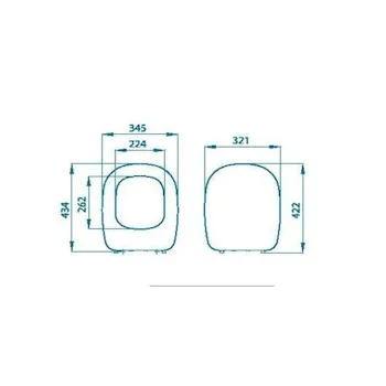 Tesi sedile wc bianco codice prod: D109&nbsp;BEU product photo Foto1 L2
