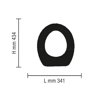 Ellisse Ercos sedile wc tipo gemma bianco codice prod: BSOPE6 product photo Foto2 L2