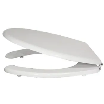 Sedile wc con coperchio aperto termoindurente con cerniera bianco codice prod: BSCOMSVR64 product photo Default L2