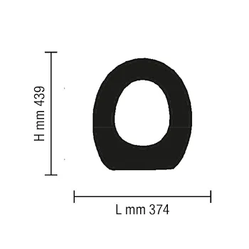 Sedile wc universare bianco codice prod: BSTER90000 product photo Foto3 L2