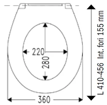 Esedra sedile duroplast take off soft close fissaggio dall'alto bianco codice prod: DSV13924 product photo Foto1 L2