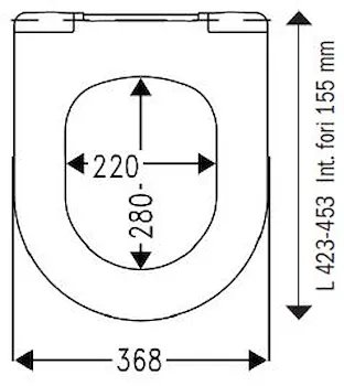 Universale sedile duroplast forma d soft close take off ultrapiatto termoind codice prod: DSV15005 product photo Foto1 L2