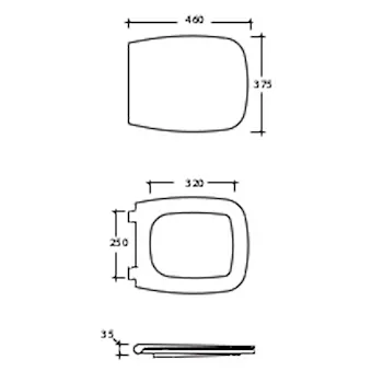 Daily sedile wc bianco codice prod: DAR20BI product photo Foto1 L2