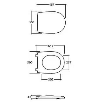 Grace sedile wc rallentato duroplast bianco codice prod: GR022BI product photo Foto1 L2