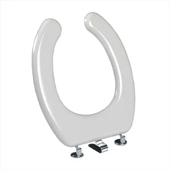 Gold sedile wc universale termopressato solo ciambella cerniera con molla bianco codice prod: BSPREMVR00 product photo Default L2