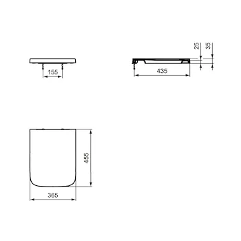Blend Cube sedile wc bianco codice prod: T3926V1 product photo Foto1 L2