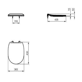 Connect sedile wc slim chiusura rallentata bianco codice prod: E772401 product photo Foto1 L2