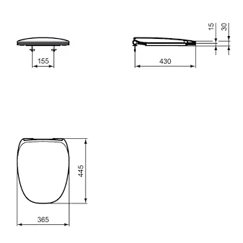 Dea sedile wc slim bianco codice prod: T676601 product photo Foto1 L2