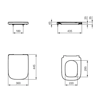 I.life A sedile wc avvolgente bianco codice prod: T453001 product photo Foto4 L2