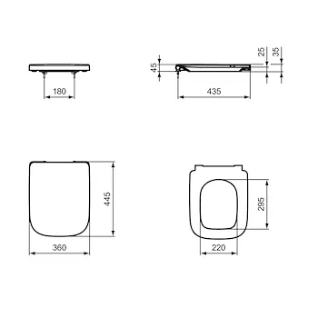 I.life A sedile wc rallentato avvolgente bianco codice prod: T453101 product photo Foto5 L2