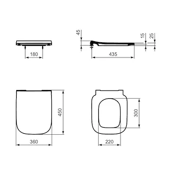I.life A sedile wc slim bianco codice prod: T481201 product photo Foto4 L2