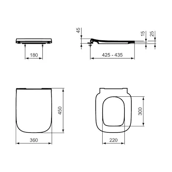 I.life B sedile wc slim bianco codice prod: T500201 product photo Foto2 L2