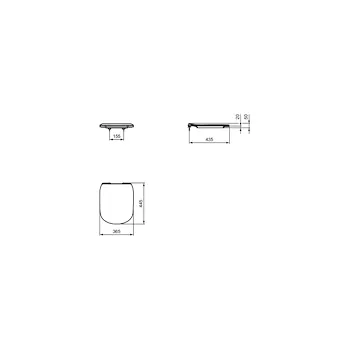 Tesi slim sedile wc bianco codice prod: T352801 product photo Foto2 L2