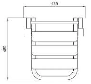 Export sedile da appendere al corrimano bianco codice prod: DSV09436 product photo Foto2 L2