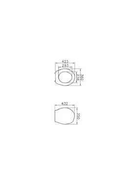 VITRA NORMUS sedile cerniera plastica bianco codice prod: 18-003-001 product photo Foto1 L2