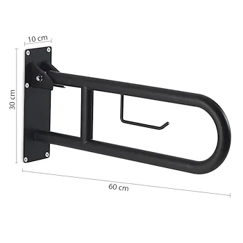 SNUG appoggio ribaltabile portarotolo nero opaco codice prod: 000056571400000 product photo Foto1 L2