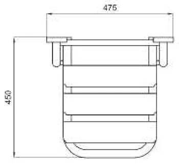 Sedile ribaltabile per doccia serie Export codice prod: DSV09434 product photo Foto2 L2