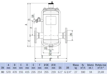 Disaeratore flangiato dn 80 c/coibentaz. codice prod: DSV17841 product photo Foto1 L2